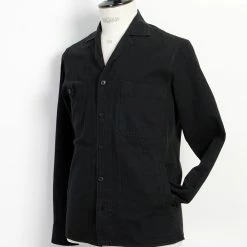 HANSEN GARMENTS SAM | Casual Over Shirt | Black -HANSEN SHOP 23 25 2 sam black 3