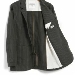 HANSEN GARMENTS LUKAS | Blazer Jacket | Khaki Pin 13 HANSEN GARMENTS LUKAS | Blazer Jacket | Khaki Pin -HANSEN SHOP 23 85 6 lukas khaki pin 2