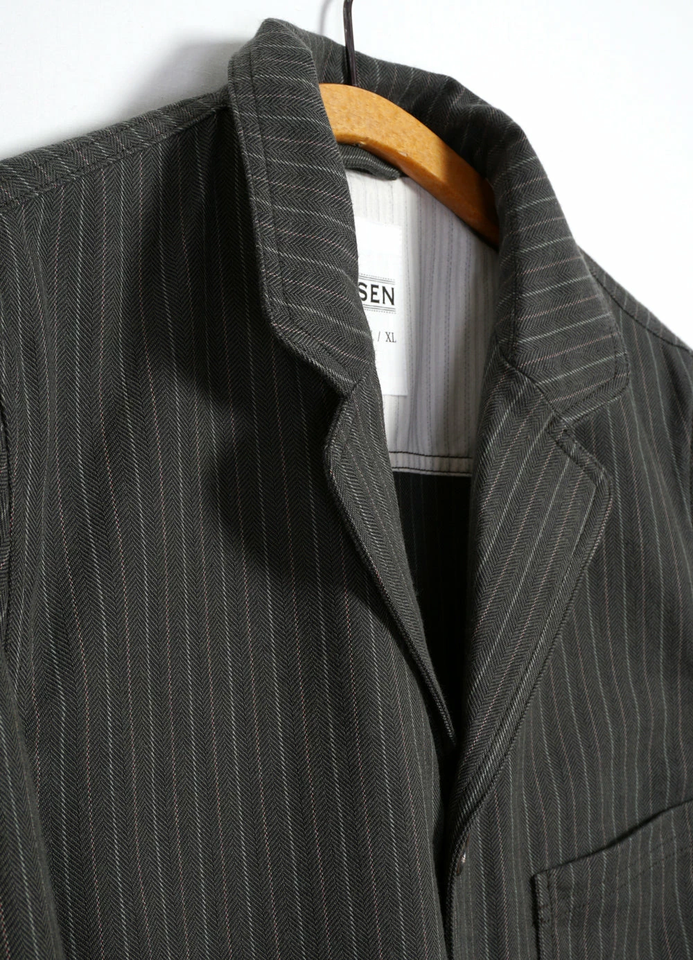 HANSEN GARMENTS LUKAS | Blazer Jacket | Khaki Pin 9 HANSEN GARMENTS LUKAS | Blazer Jacket | Khaki Pin - Image 7