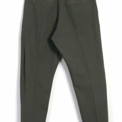 HANSEN GARMENTS TRYGVE | Wide Cut Cropped Trousers | Rosemary -HANSEN SHOP 23 90 6 trygve green 3