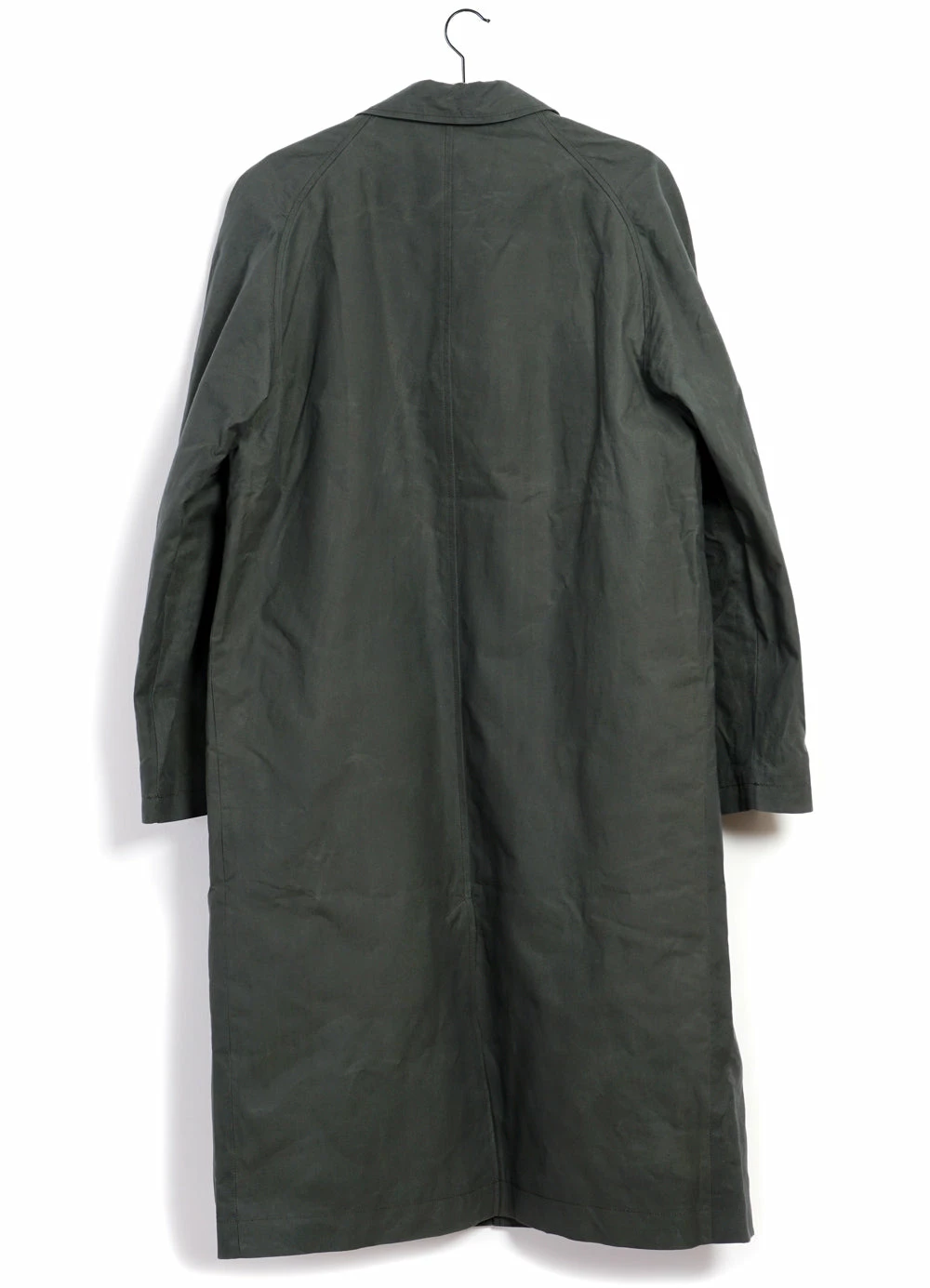 HANSEN GARMENTS MORTEN | Long Windbreaker Coat | Dark Sage 8 HANSEN GARMENTS MORTEN | Long Windbreaker Coat | Dark Sage - Image 6