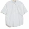 HANSEN GARMENTS REIDAR | Loose Fit Short Sleeve Shirt | White -HANSEN SHOP 25 14 1 reidar white 1
