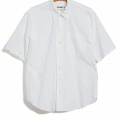 HANSEN GARMENTS REIDAR | Loose Fit Short Sleeve Shirt | White