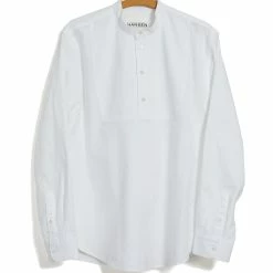 HANSEN GARMENTS RIKARD | Loose Fit Pull-on Shirt | White