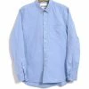 HANSEN GARMENTS HAAKON | Hidden Button Down Shirt | Blue -HANSEN SHOP 25 14 3 haakon blue 1