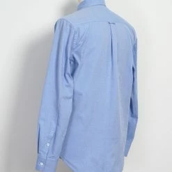 HANSEN GARMENTS HAAKON | Hidden Button Down Shirt | Blue -HANSEN SHOP 25 14 3 haakon blue 3