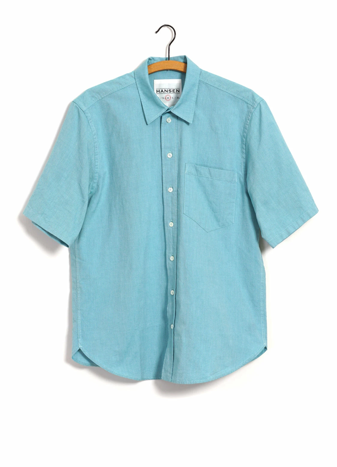 HANSEN GARMENTS REIDAR | Loose Fit Short Sleeve Shirt | Miami Green 3 HANSEN GARMENTS REIDAR | Loose Fit Short Sleeve Shirt | Miami Green