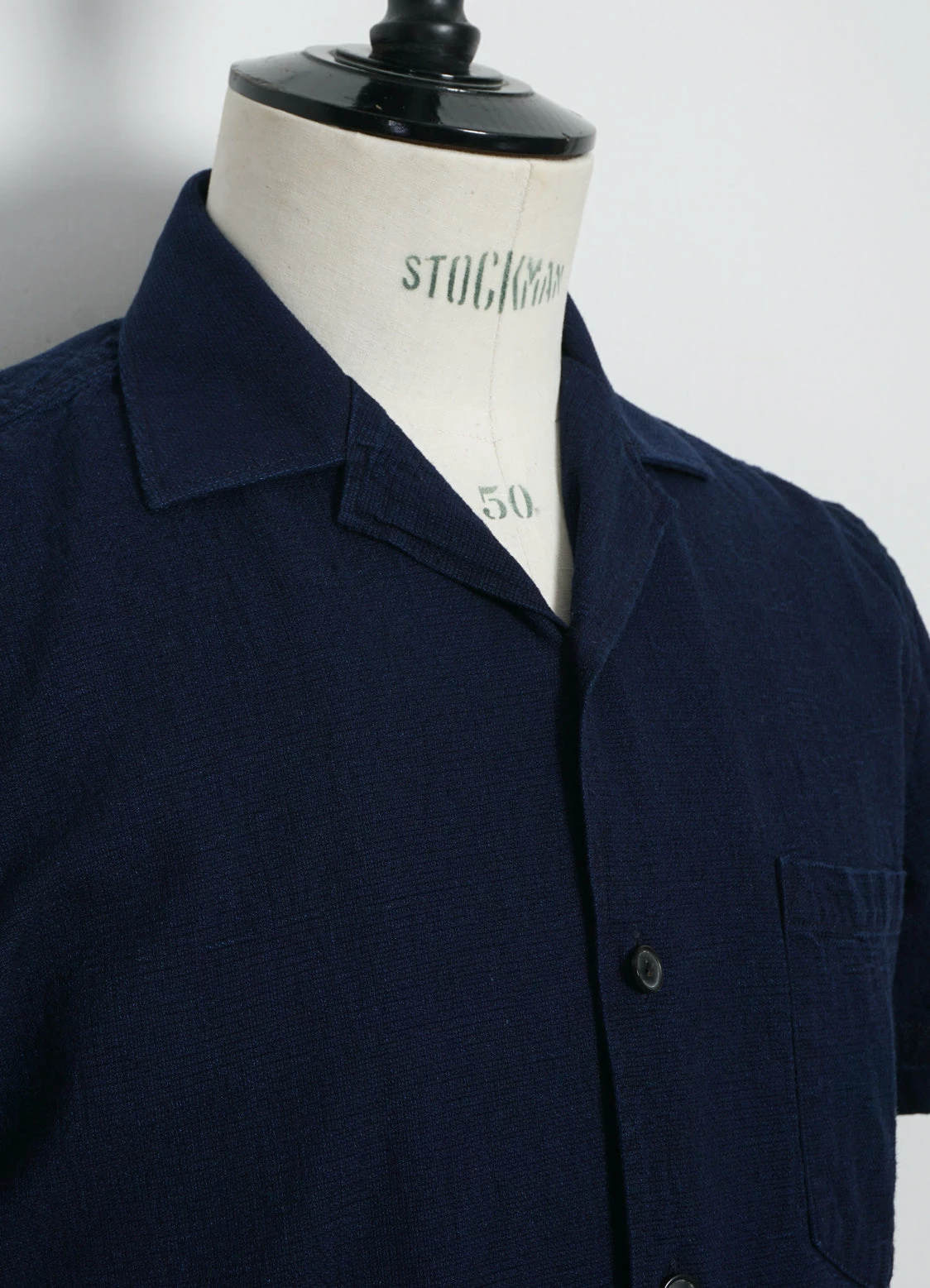 HANSEN GARMENTS JONNY | Short Sleeve Shirt | Indigo 6 HANSEN GARMENTS JONNY | Short Sleeve Shirt | Indigo - Image 4