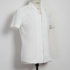 HANSEN GARMENTS JONNY | Short Sleeve Shirt | Waffle White 11 HANSEN GARMENTS JONNY | Short Sleeve Shirt | Waffle White -HANSEN SHOP 25 17 1 jonny waffle white 2
