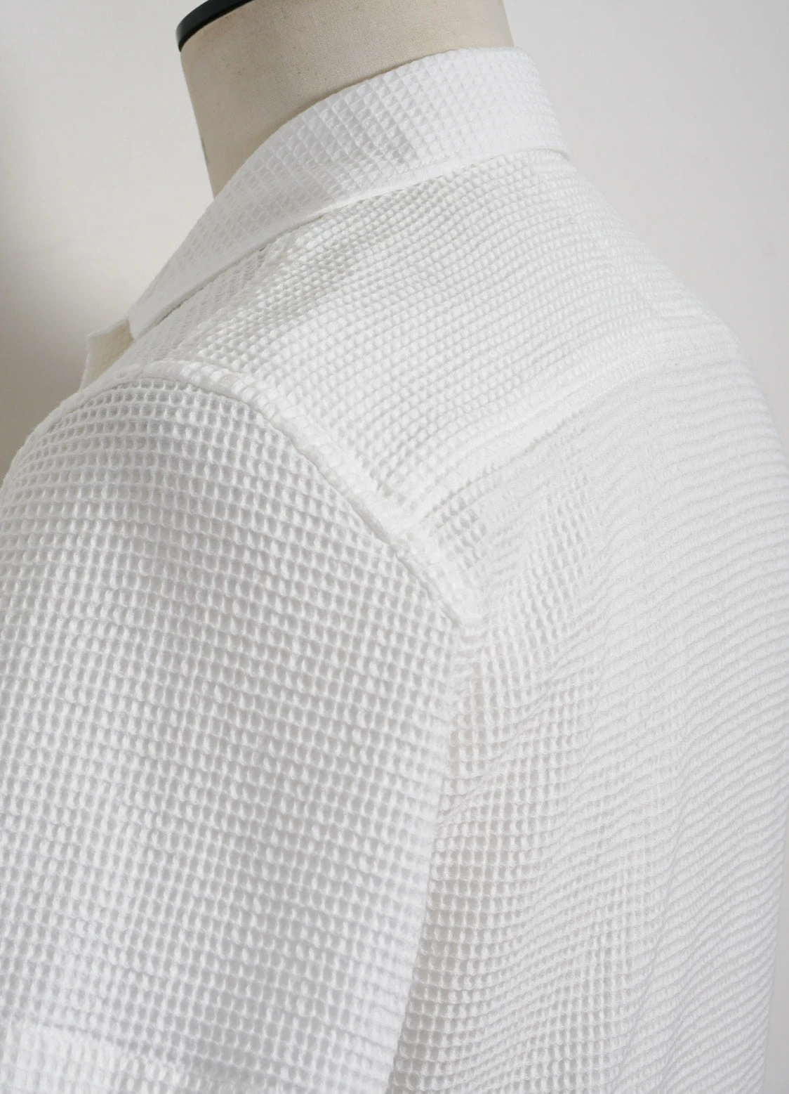 HANSEN GARMENTS JONNY | Short Sleeve Shirt | Waffle White 8 HANSEN GARMENTS JONNY | Short Sleeve Shirt | Waffle White - Image 6