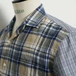 HANSEN GARMENTS JONNY | Short Sleeve Shirt | Blue Checks -HANSEN SHOP 25 20 3 jonny blue checks 4