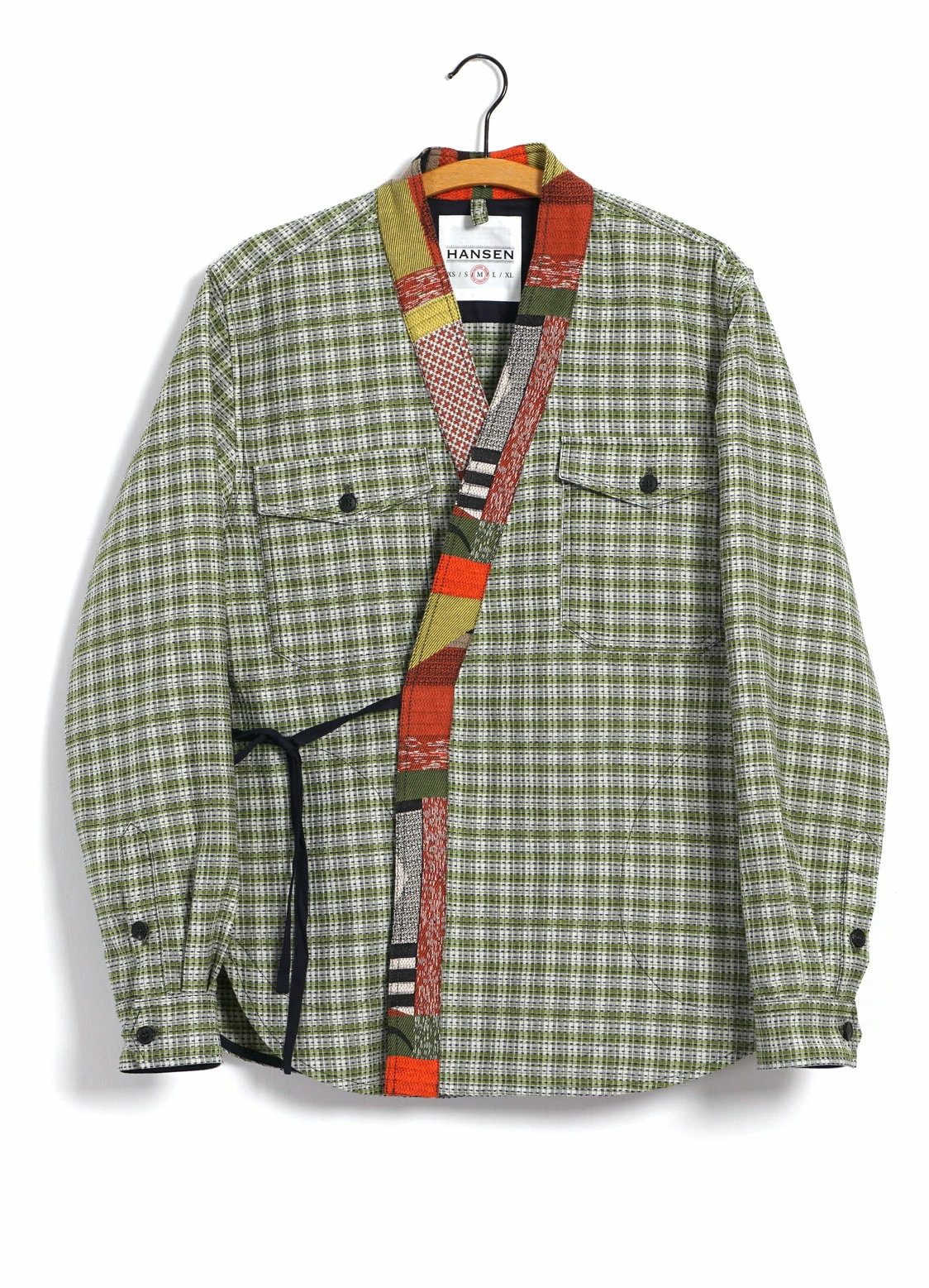HANSEN GARMENTS REMY | East & West Shirt Jacket | Sashiko Green+ 3 HANSEN GARMENTS REMY | East & West Shirt Jacket | Sashiko Green+