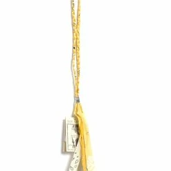 KAPITAL BANDANA NECKLACE | Gauze Fringe Necklace | Yellow