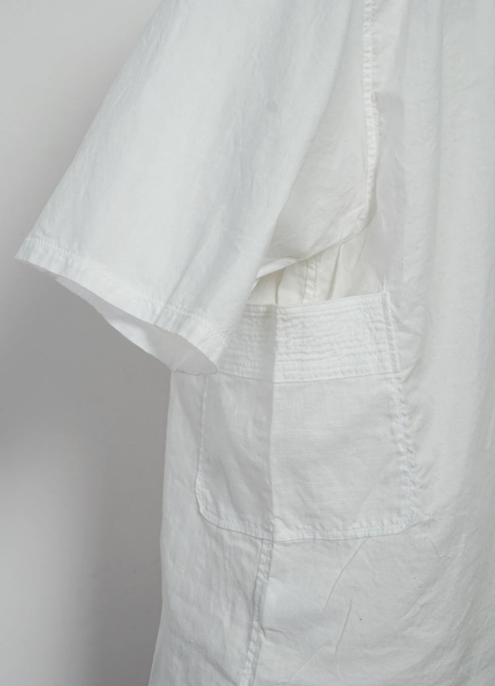 KAPITAL KATMANDU | Short Sleeve Patch Shirt | White 7 KAPITAL KATMANDU | Short Sleeve Patch Shirt | White - Image 5