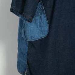 KAPITAL KATMANDU | Short Sleeve Patchwork Shirt | Indigo 11 KAPITAL KATMANDU | Short Sleeve Patchwork Shirt | Indigo -HANSEN SHOP EK 1213 IDG Patchwork KATMANDU Shirt 2022 5