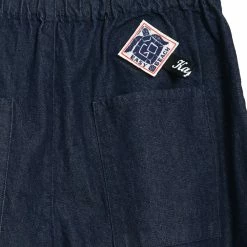 KAPITAL EASY BEACH GO | 12oz Broken Denim Trousers | Indigo -HANSEN SHOP EK 870 12oz Broaken Denim EASY BEACH GO Pants 3