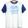 KAPITAL HARD RAIN | 2 Tone Ringer T-shirt | White & Blue -HANSEN SHOP K2206SC146 20 Jersey 2TONES Ringer T HARD RAIN 1
