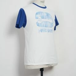 KAPITAL HARD RAIN | 2 Tone Ringer T-shirt | White & Blue -HANSEN SHOP K2206SC146 20 Jersey 2TONES Ringer T HARD RAIN 3