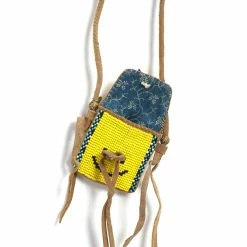 KAPITAL PUEBLO | Deer Leather Charm | Yellow -HANSEN SHOP K2209XG508 Deer Leather PUEBLO Charm RAINBOWY 3