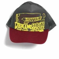 KAPITAL CENTURY DENIM COATING SERVICE | Trucker Cap | Charcoal