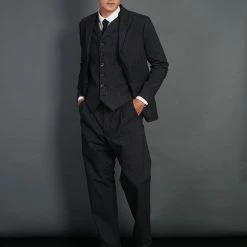 HANSEN GARMENTS ANKER | Casual 4-button Blazer | Black Pin 13 HANSEN GARMENTS ANKER | Casual 4-button Blazer | Black Pin -HANSEN SHOP anker casual 4 button blazer black pin 450 479693