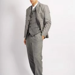 HANSEN GARMENTS ANKER | Classic Blazer | Grey Melange 15 HANSEN GARMENTS ANKER | Classic Blazer | Grey Melange -HANSEN SHOP anker classic blazer grey melange 530 737252
