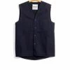 HANSEN GARMENTS BERNT | Wool Lined Work Vest | Black Indigo 2 HANSEN GARMENTS BERNT | Wool Lined Work Vest | Black Indigo -HANSEN SHOP bernt wool lined work vest black indigo 230 371482