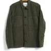 HANSEN GARMENTS BERTRAM | Refined Work Jacket | Dark Green -HANSEN SHOP bertram refined work jacket dark green hansen garments 631338
