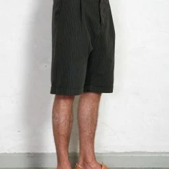 HANSEN GARMENTS BIRK | Single Pleated Shorts | Khaki Pin 10 HANSEN GARMENTS BIRK | Single Pleated Shorts | Khaki Pin -HANSEN SHOP birk single pleated shorts khaki pin hansen garments 626452