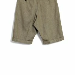 HANSEN GARMENTS BIRK | Single Pleated Shorts | Safari -HANSEN SHOP birk single pleated shorts safari hansen garments 657470