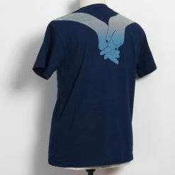 KAPITAL BLUE HANDS | IDG Jersey Crew T | Indigo -HANSEN SHOP blue hands idg jersey crew t indigo kapital 969480