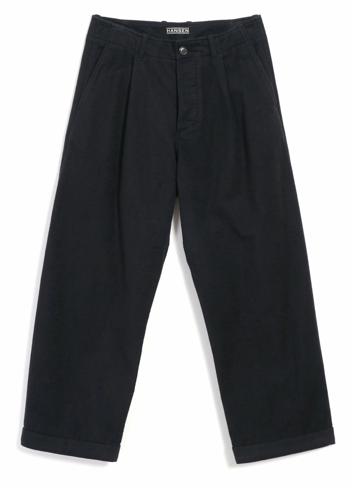 HANSEN GARMENTS BOBBY | Super Wide Pleated Trousers | Dark Bluegrey 3 HANSEN GARMENTS BOBBY | Super Wide Pleated Trousers | Dark Bluegrey
