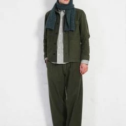 HANSEN GARMENTS BOBBY | Super Wide Pleated Trousers | Dark Green -HANSEN SHOP bobby super wide pleated trousers dark green hansen garments 461308
