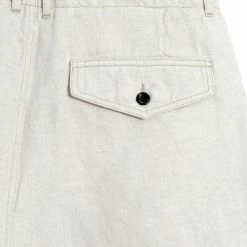 HANSEN GARMENTS BOBBY | Super Wide Pleated Trousers | Flax Nature -HANSEN SHOP bobby super wide pleated trousers flax nature hansen garments 480099