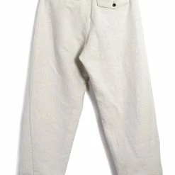 HANSEN GARMENTS BOBBY | Super Wide Pleated Trousers | Flax Nature -HANSEN SHOP bobby super wide pleated trousers flax nature hansen garments 698513