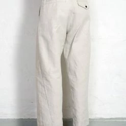 HANSEN GARMENTS BOBBY | Super Wide Pleated Trousers | Flax Nature -HANSEN SHOP bobby super wide pleated trousers flax nature hansen garments 728538