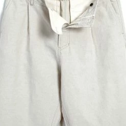 HANSEN GARMENTS BOBBY | Super Wide Pleated Trousers | Flax Nature -HANSEN SHOP bobby super wide pleated trousers flax nature hansen garments 872457