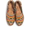 Chamula Cancun Leather Huarache | Slip On Vegetable Tanned Sandals | Multi -HANSEN SHOP cancun leather huarache slip on vegetable tanned sandals multi chamula 820841