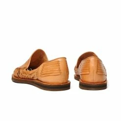 Chamula Cancun Leather Huarache | Slip On Vegetable Tanned Sandals | Tan 1 -HANSEN SHOP cancun leather huarache slip on vegetable tanned sandals tan 1 chamula 886637
