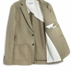 HANSEN GARMENTS CHRIS | Classic Two Button Blazer | Bay Leaf -HANSEN SHOP chris classic two button blazer bay leaf hansen garments 884943