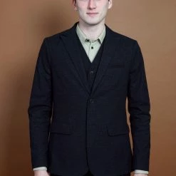 HANSEN GARMENTS CHRISTOFFER | Classic Two Button Blazer | Fjord -HANSEN SHOP christoffer classic two button blazer fjord hansen garments 194617