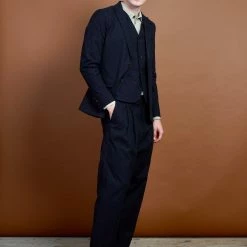 HANSEN GARMENTS CHRISTOFFER | Classic Two Button Blazer | Fjord -HANSEN SHOP christoffer classic two button blazer fjord hansen garments 318885