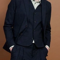 HANSEN GARMENTS CHRISTOFFER | Classic Two Button Blazer | Fjord -HANSEN SHOP christoffer classic two button blazer fjord hansen garments 620205