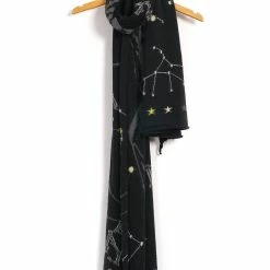 KAPITAL CONSTELLATION | Compressed Wool Scarf | Black