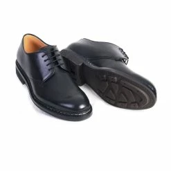 Heschung CROCUS | Leather Derby Shoe | Black -HANSEN SHOP crocus leather derby shoe black 420 398554