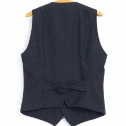 HANSEN GARMENTS DANIEL | Classic Waistcoat | Brushed Blue -HANSEN SHOP daniel classic waistcoat brushed blue hansen garments 213782