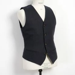HANSEN GARMENTS DANIEL | Classic Waistcoat | Dark Blue -HANSEN SHOP daniel classic waistcoat dark blue hansen garments 789023
