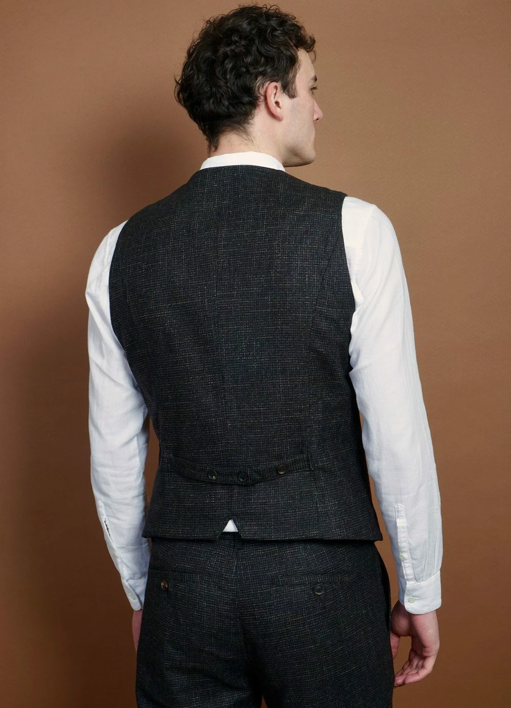 HANSEN GARMENTS DANIEL | Classic Waistcoat | Macchiato 5 HANSEN GARMENTS DANIEL | Classic Waistcoat | Macchiato - Image 3