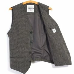 HANSEN GARMENTS DANIEL | Classic Waistcoat | Rocks -HANSEN SHOP daniel classic waistcoat rocks hansen garments 978819