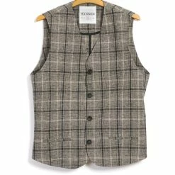 HANSEN GARMENTS DANIEL | Four Button Waistcoat | Check 1
